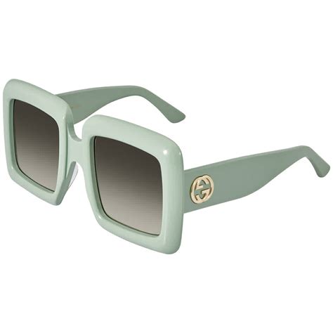 Gucci Grey Gradient Square Ladies Sunglasses 